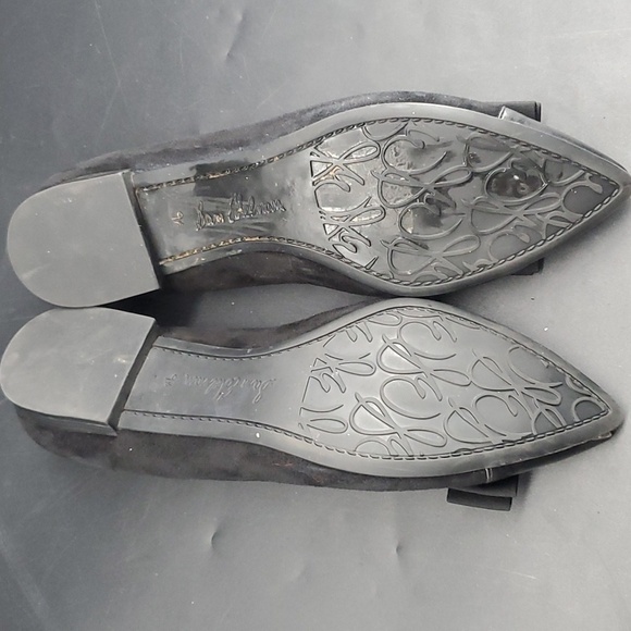 Sam Edelman Lizzy Suede Black Flats 9.5 - Picture 5 of 9